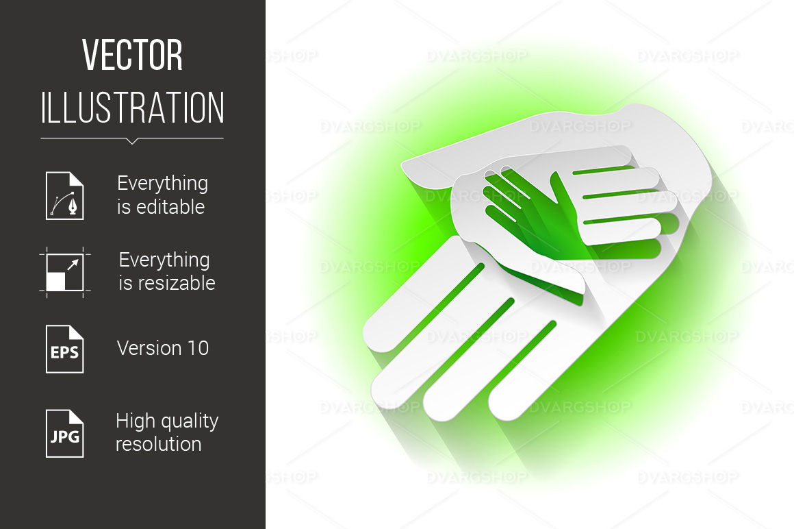 Paper Hands - Vector Image