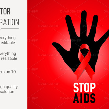 Aids Sign Vectors Templates 118942