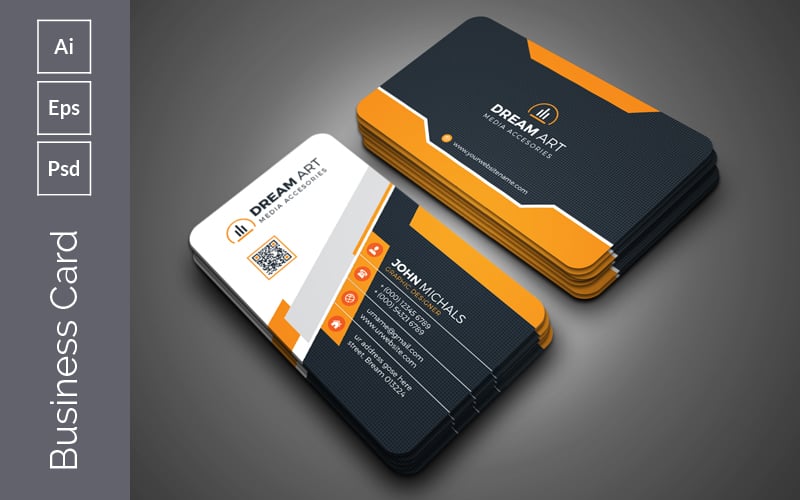 Modern Star Business Card - Corporate Identity Template