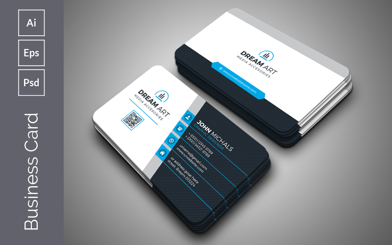 Simple Business Card - Corporate Identity Template