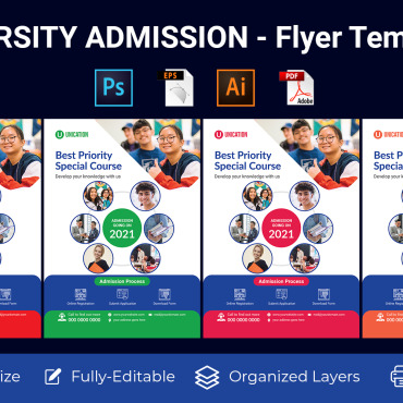 Admission Flyer Corporate Identity 119023