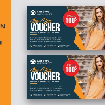 Coupon Template Corporate Identity 119027