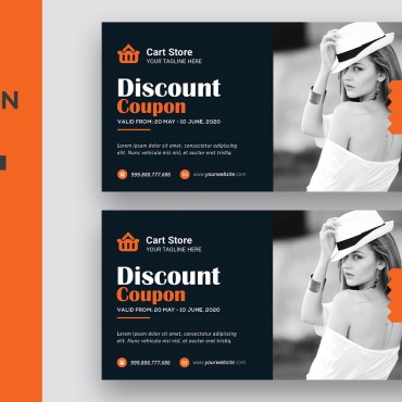 Coupon Template Corporate Identity 119029