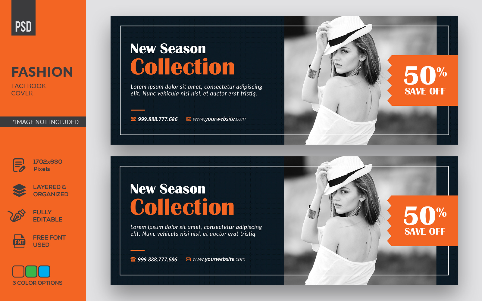 Fashion Facebook Cover - Corporate Identity Template