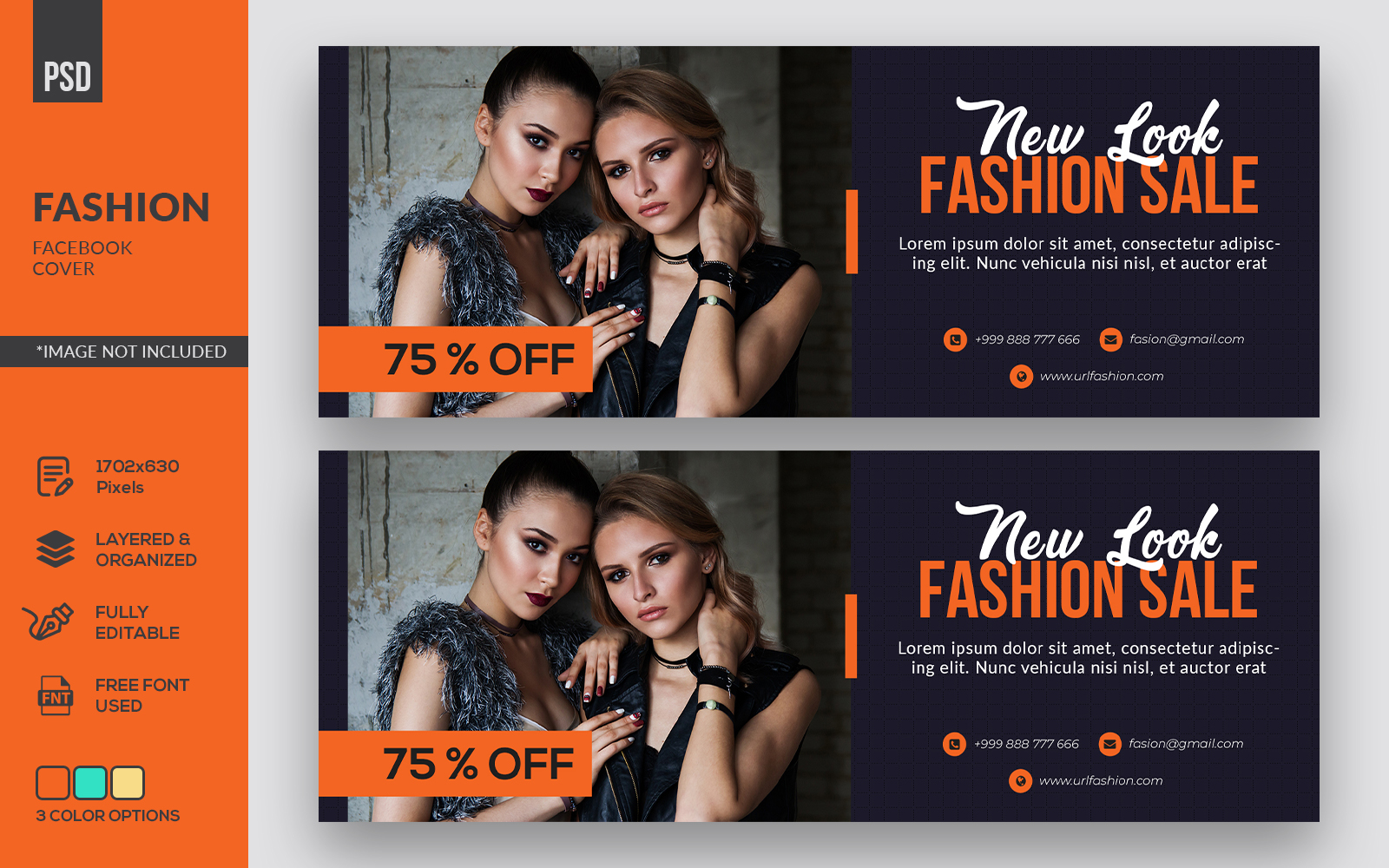 Fashion Facebook Cover - Corporate Identity Template