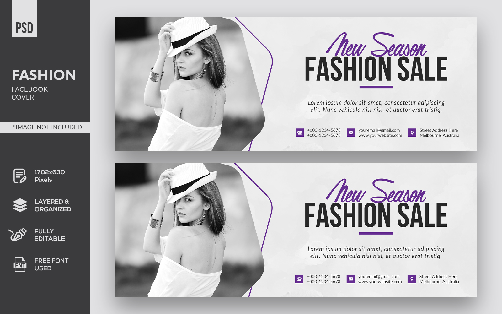 Fashion Facebook Cover - Corporate Identity Template