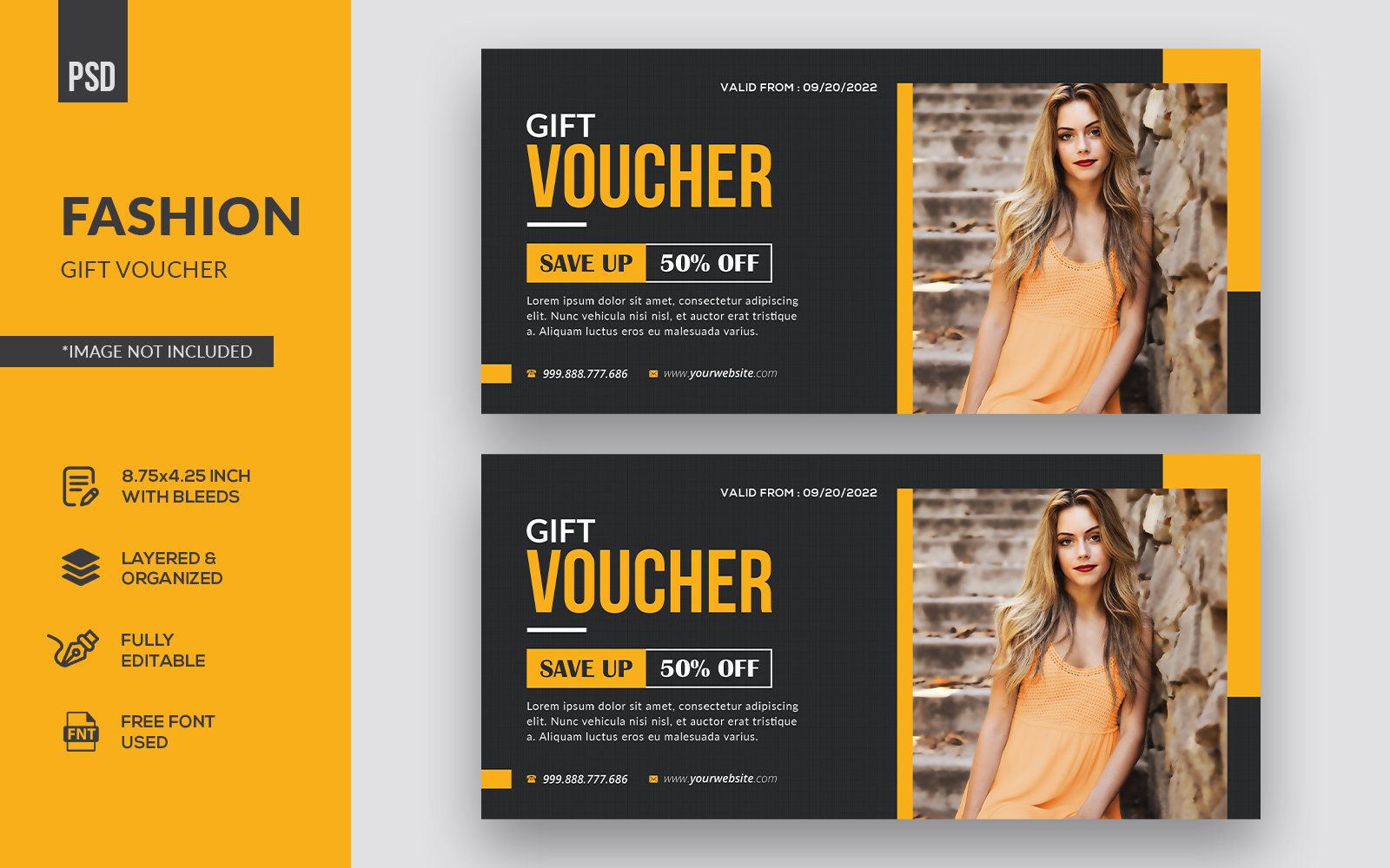 Fashion Gift Voucher - Corporate Identity Template