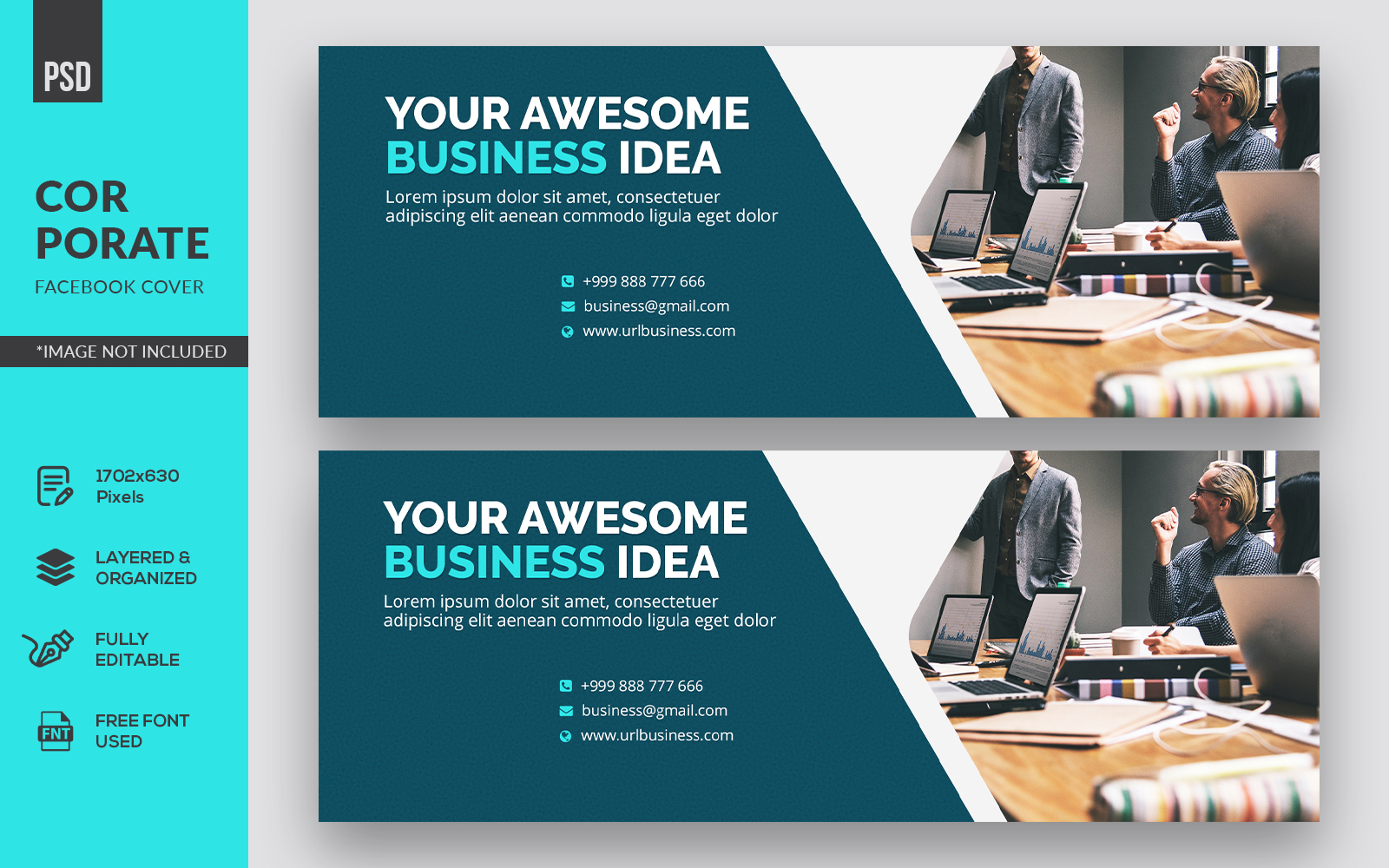 Facebook Cover - Corporate Identity Template