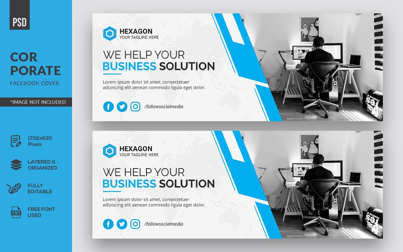 Facebook Cover - Corporate Identity Template