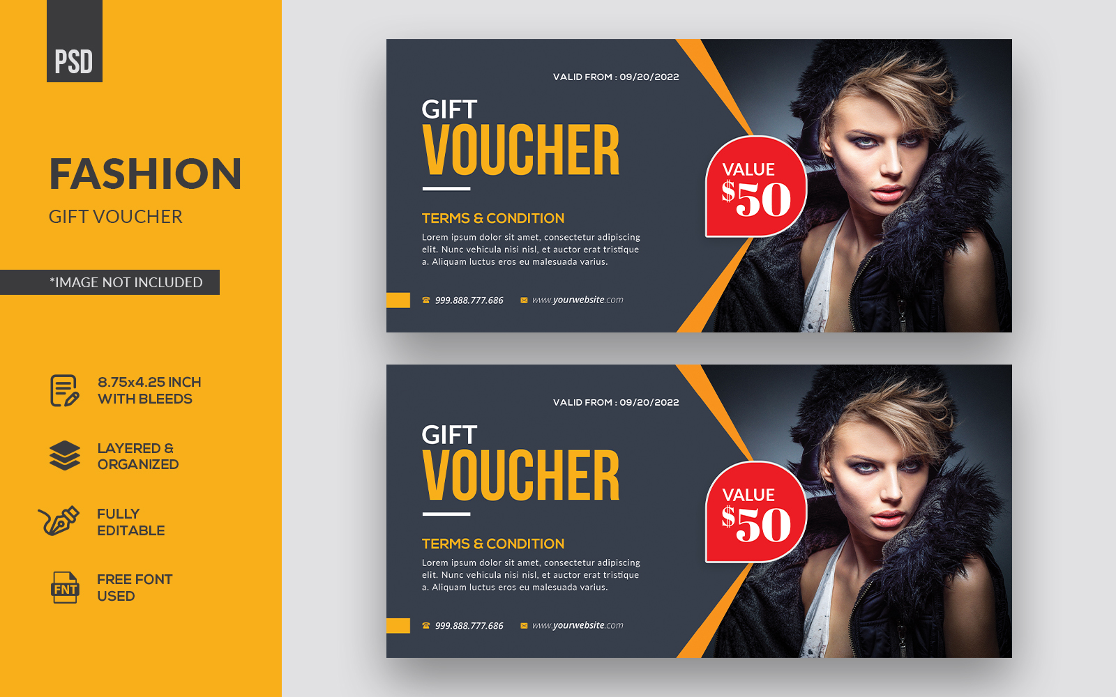 Fashion Gift Voucher - Corporate Identity Template