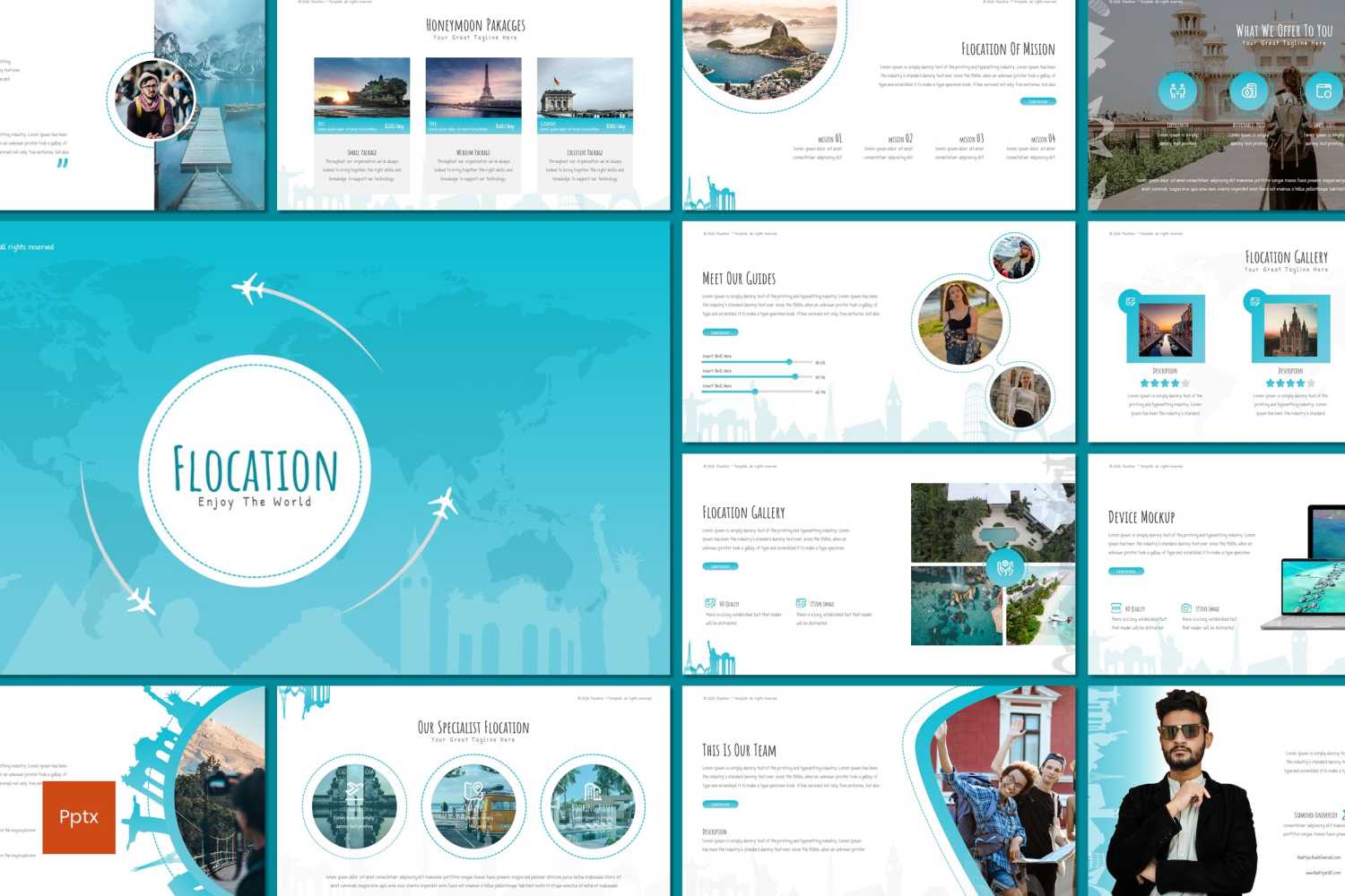 Flocation PowerPoint template