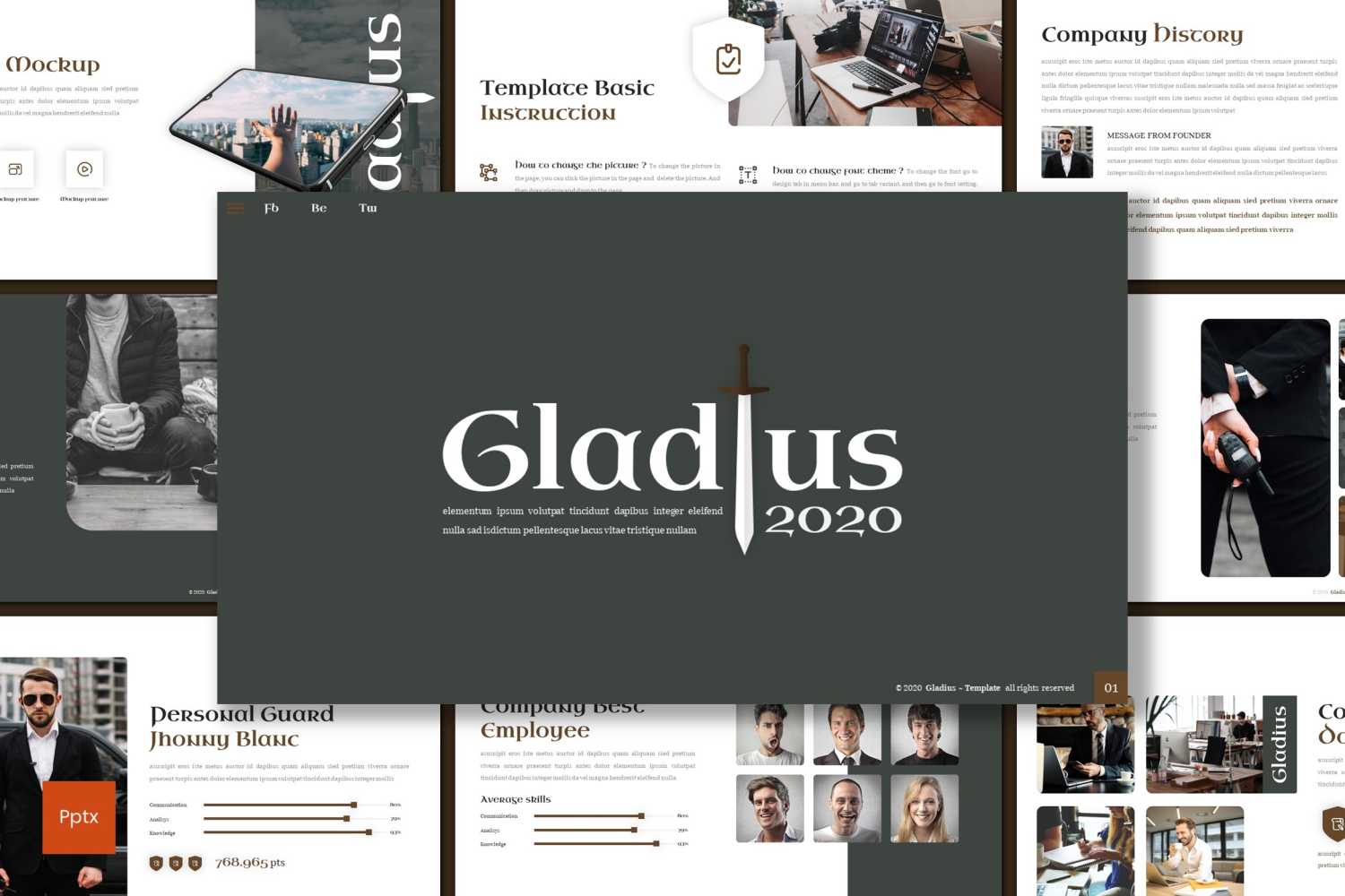 Gladius PowerPoint template