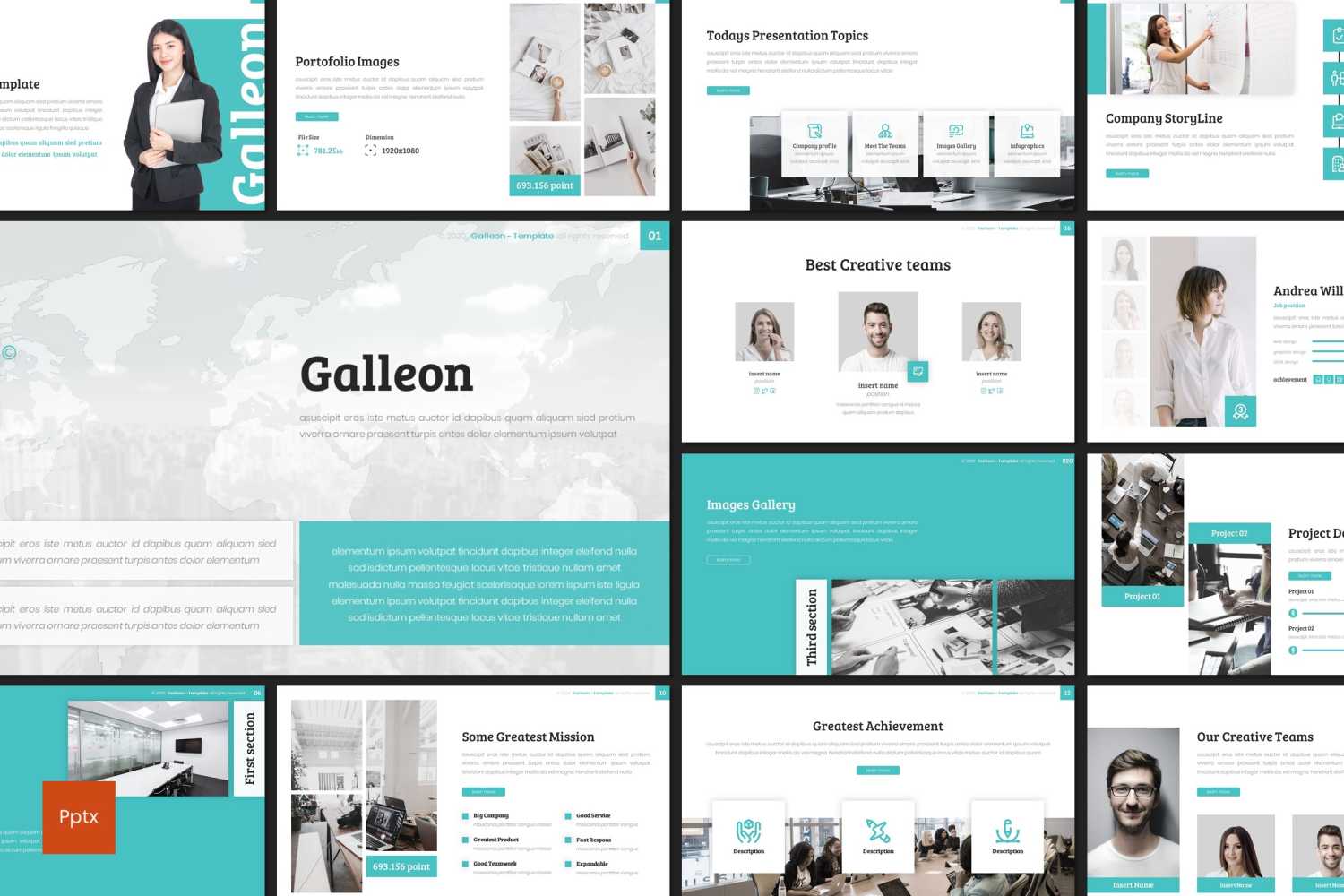 Galleon PowerPoint template