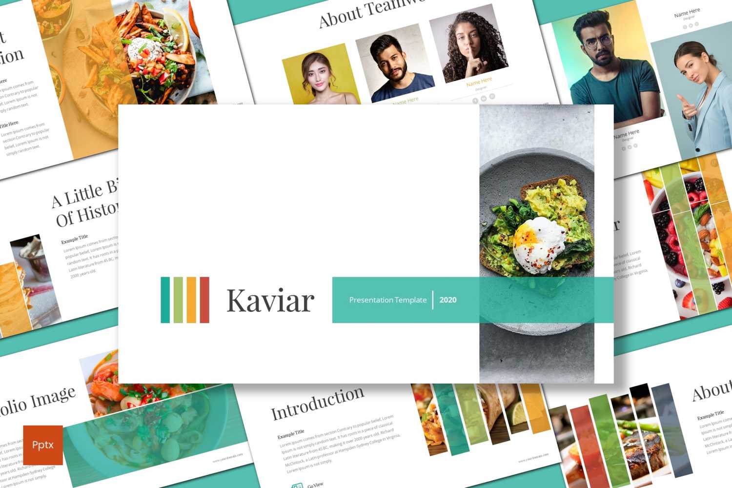 Kaviar PowerPoint template