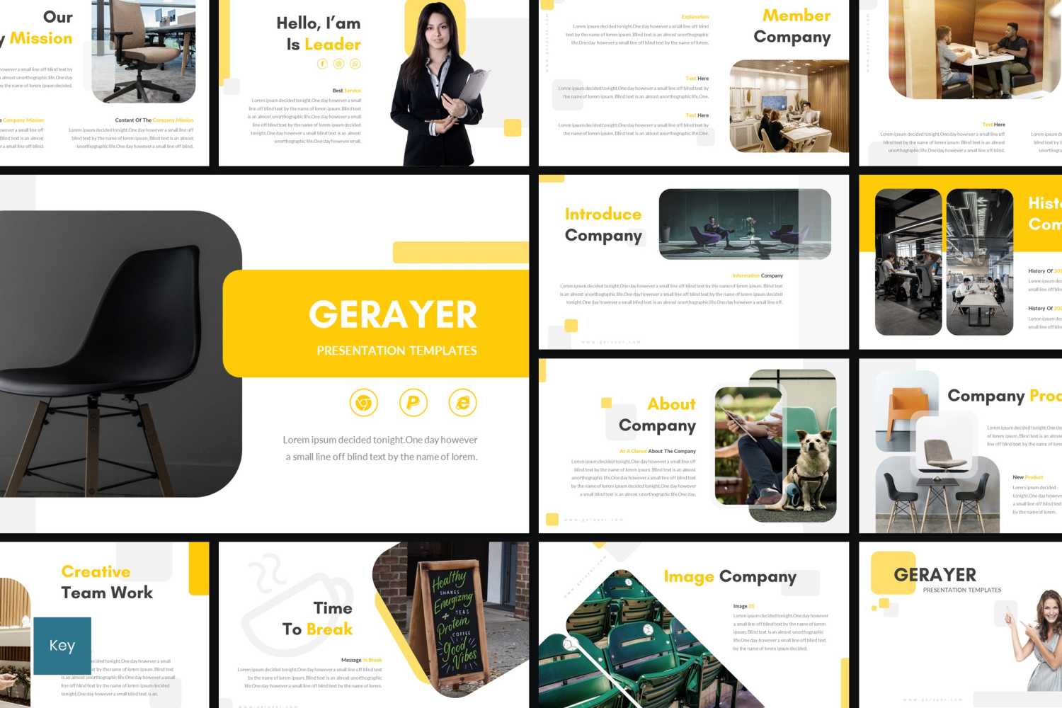 Gerayer - Keynote template