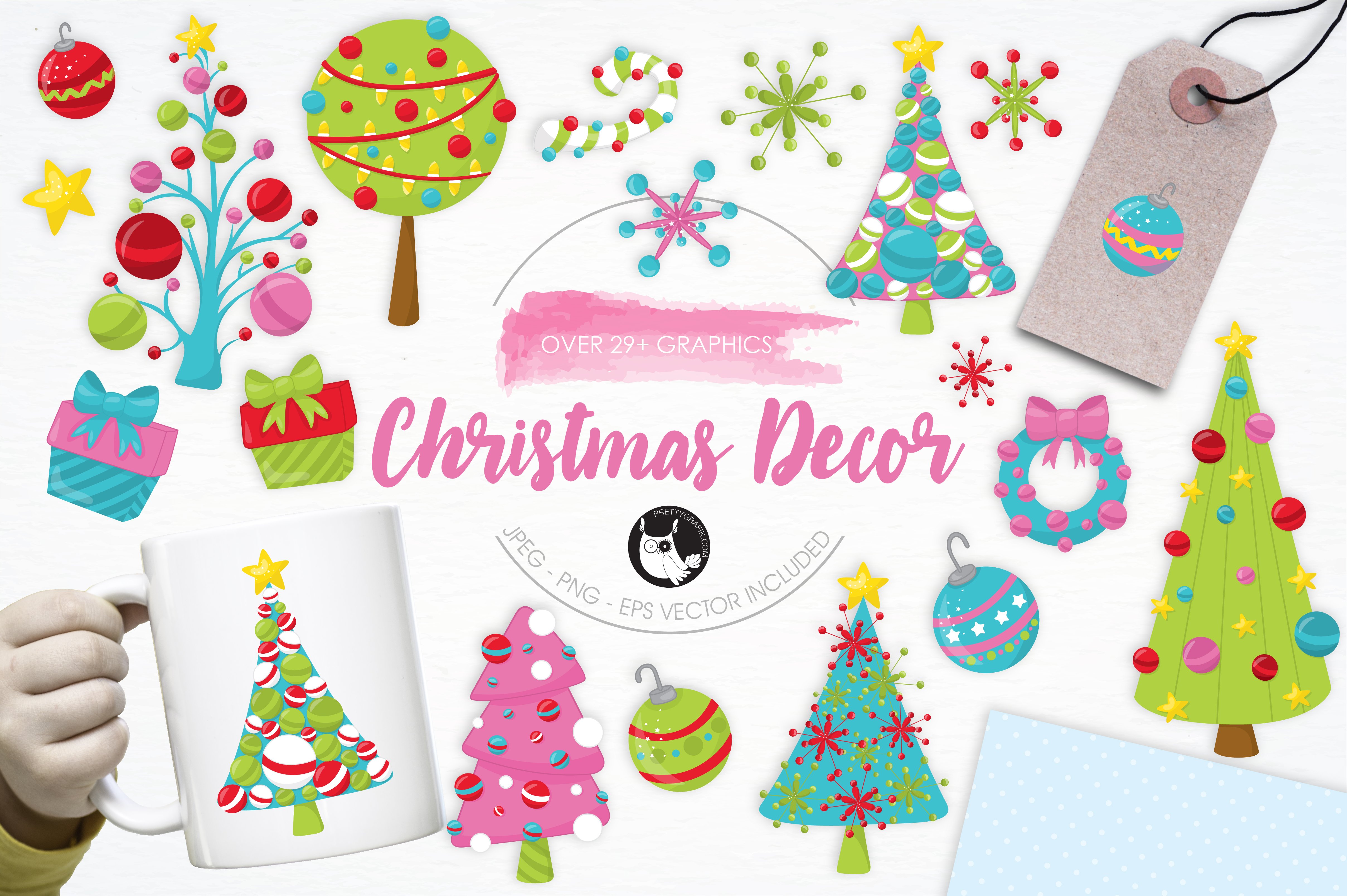 Christmas Décor Illustration Pack - Vector Image