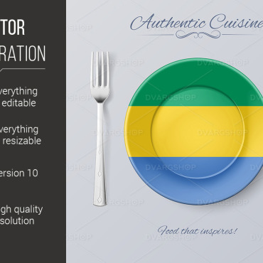 Cuisine Flag Vectors Templates 119200