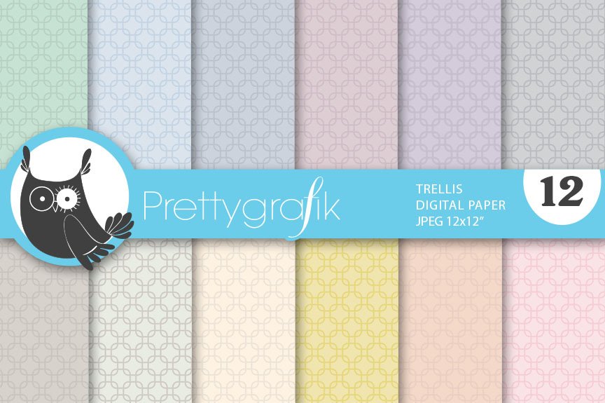 Trellis Digital Paper, Commercial - Vector Image