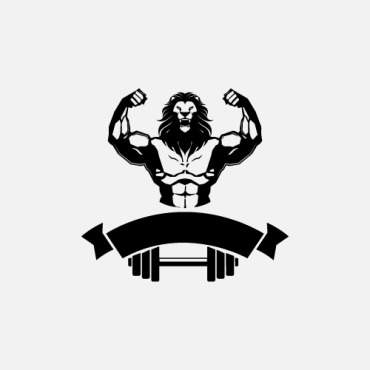 Barbell Biceps Logo Templates 119261