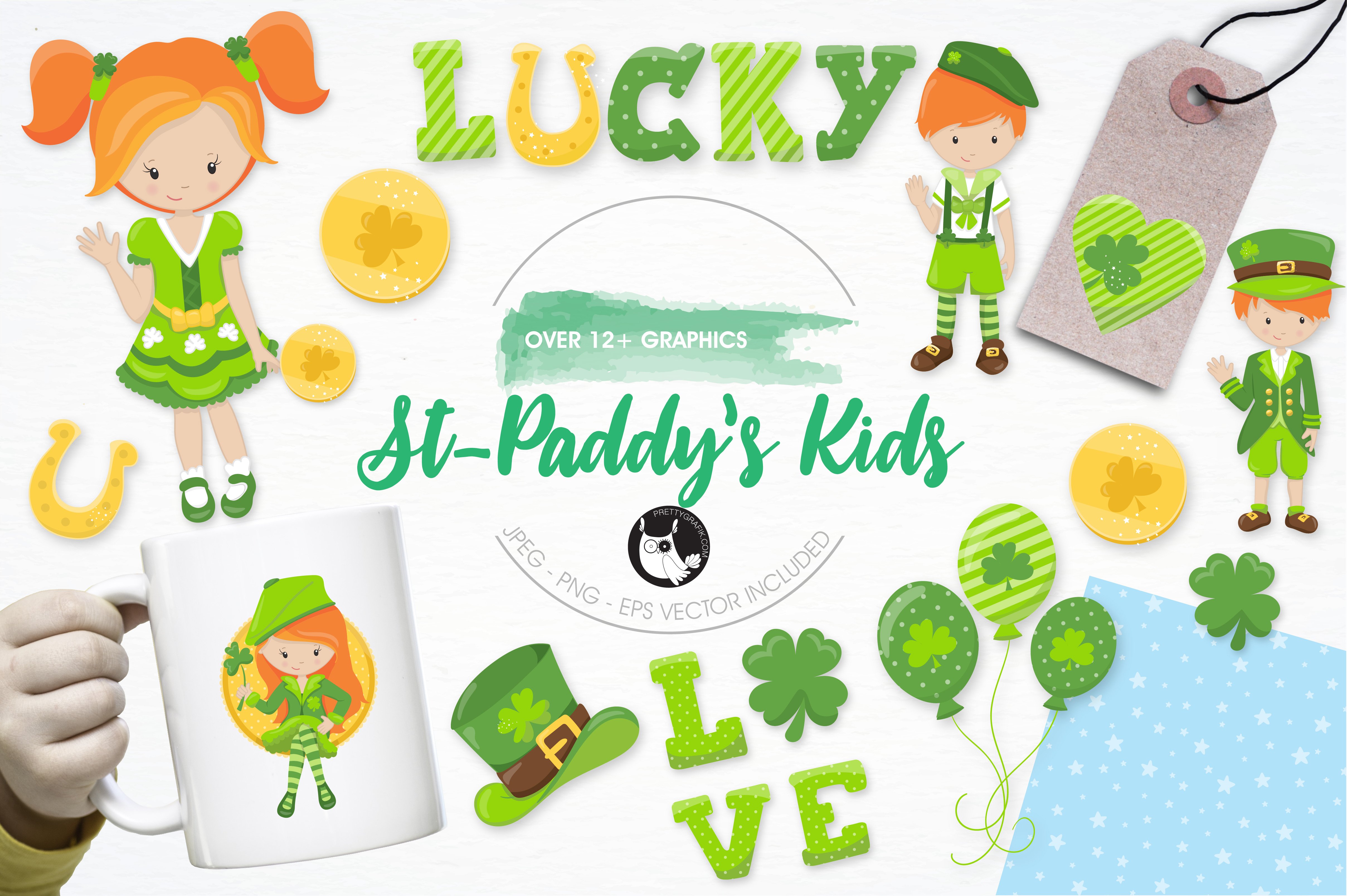 St-Paddy's Illustration Pack - Vector Image