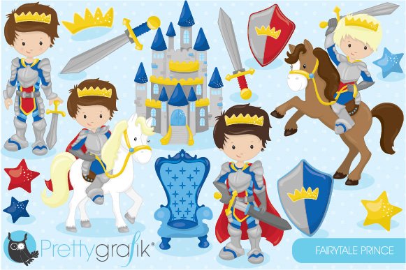 Fairytale Prince Clipart - Vector Image