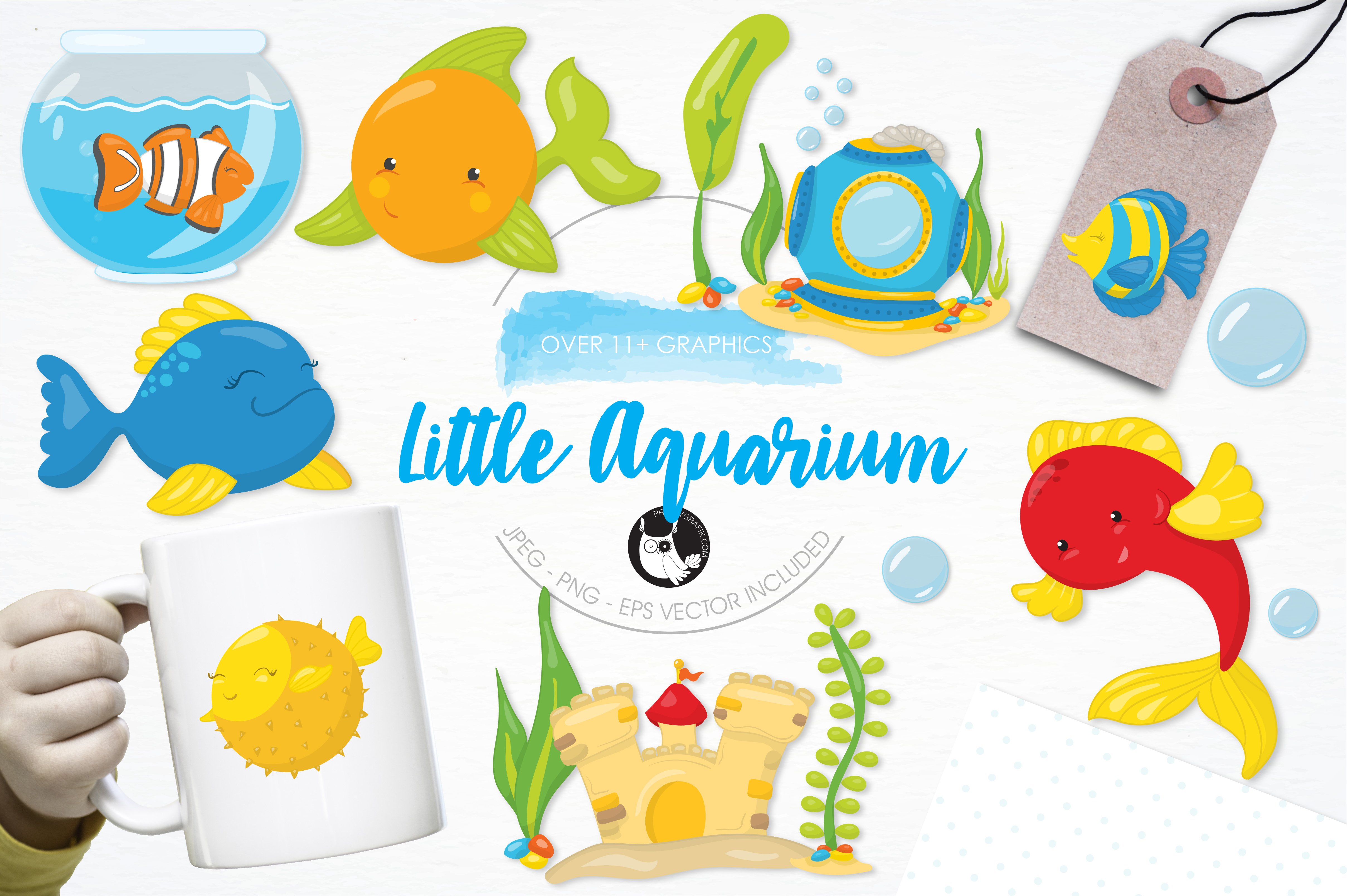 Fish Aquarium Illustration Pack - Vector Image