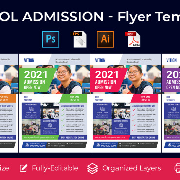 Admission Flyer Corporate Identity 119468