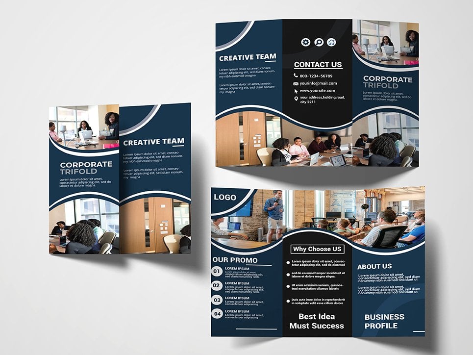 Tri-Folded Brochure - Corporate Identity Template