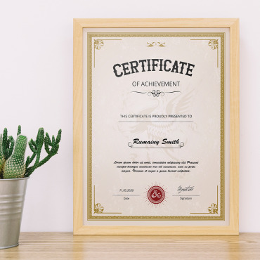 Template Achievement Certificate Templates 119523