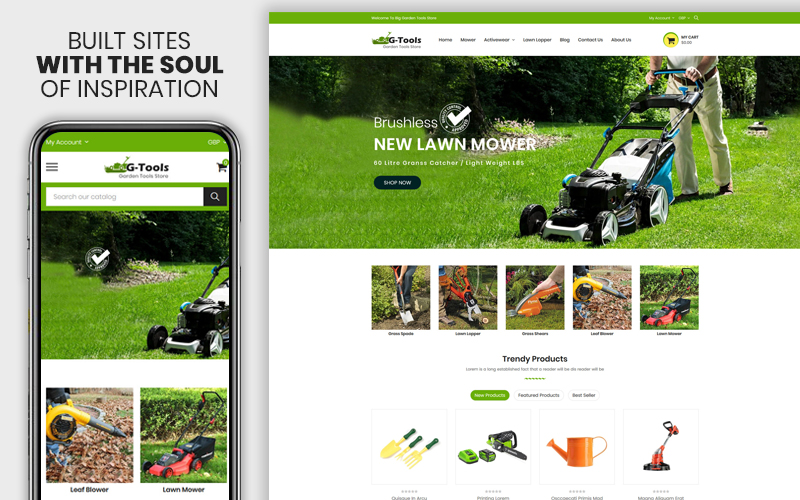 Gtools - The Plant & Tools Accessories Premium Shopify Theme