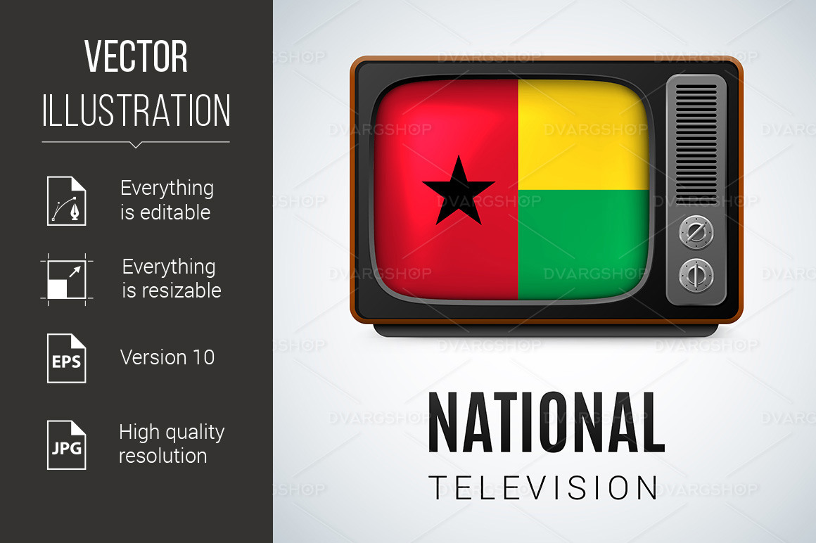 National Television - Vector Image