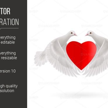 Wings Heart Vectors Templates 119710