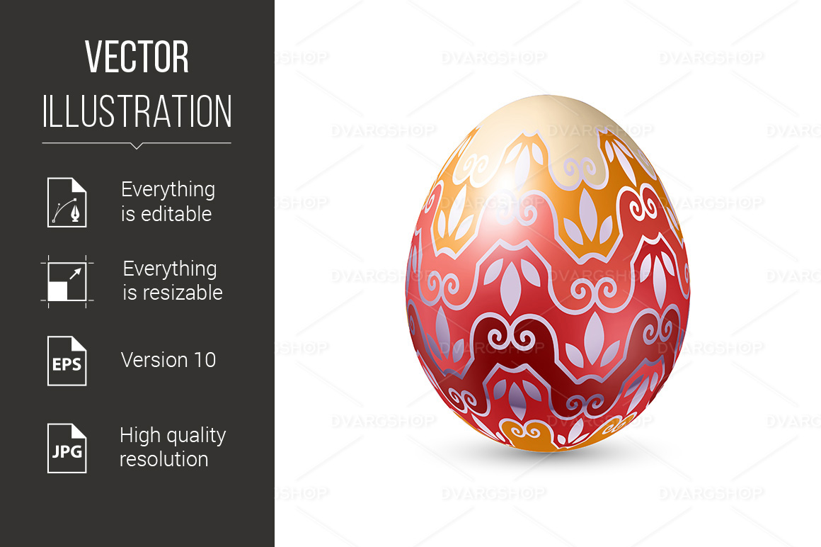 Easter Egg - Vector Image