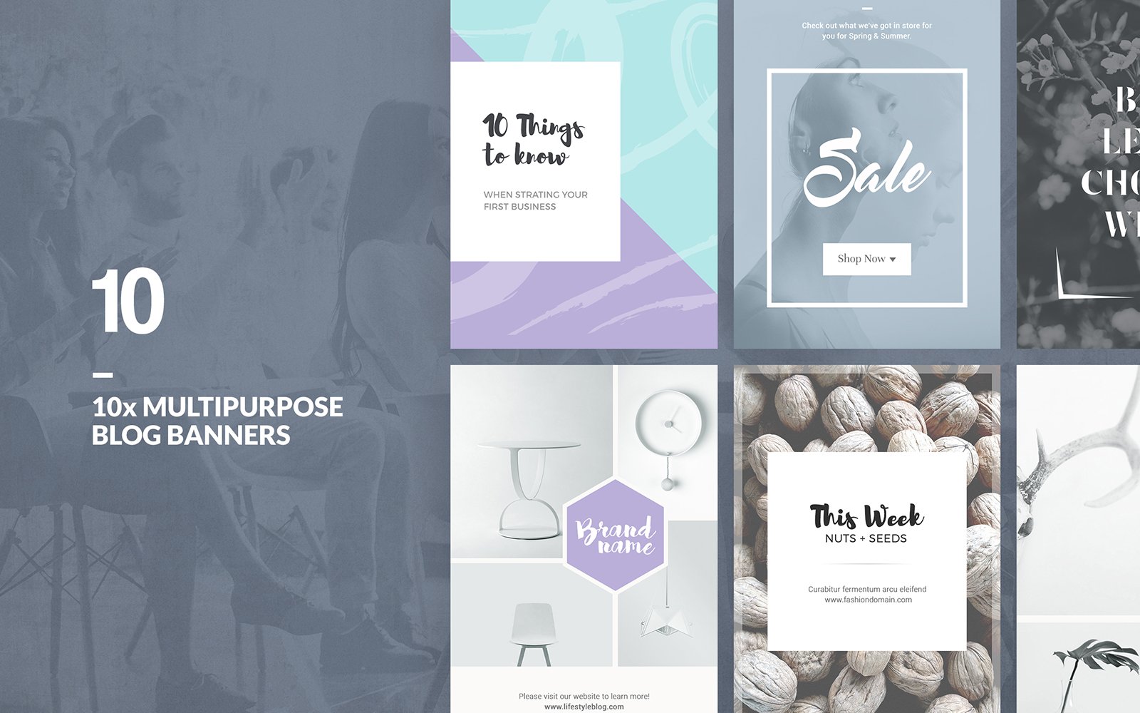 Multipurpose Blog Banners Pack Social Media Template