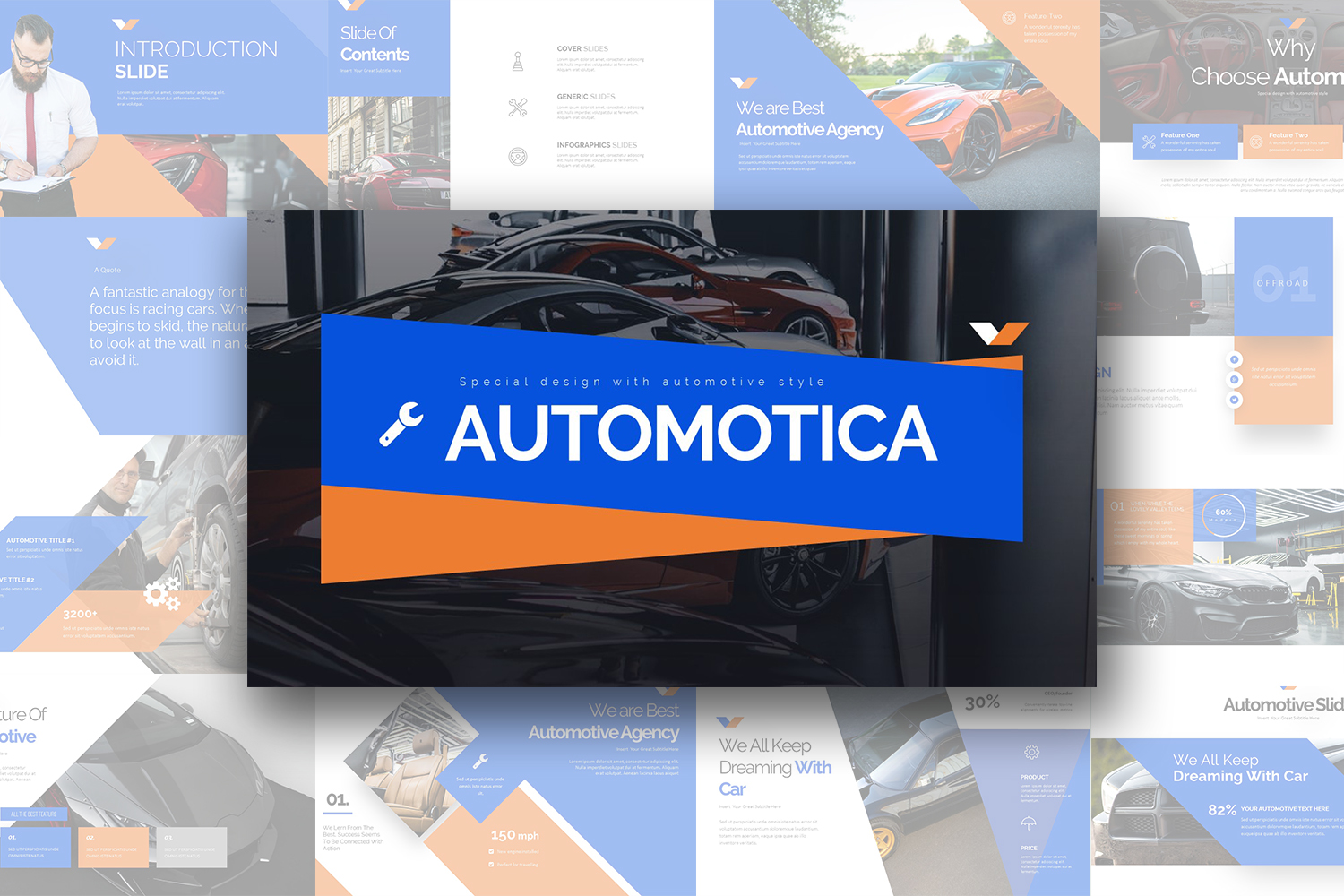 Automotica PowerPoint template