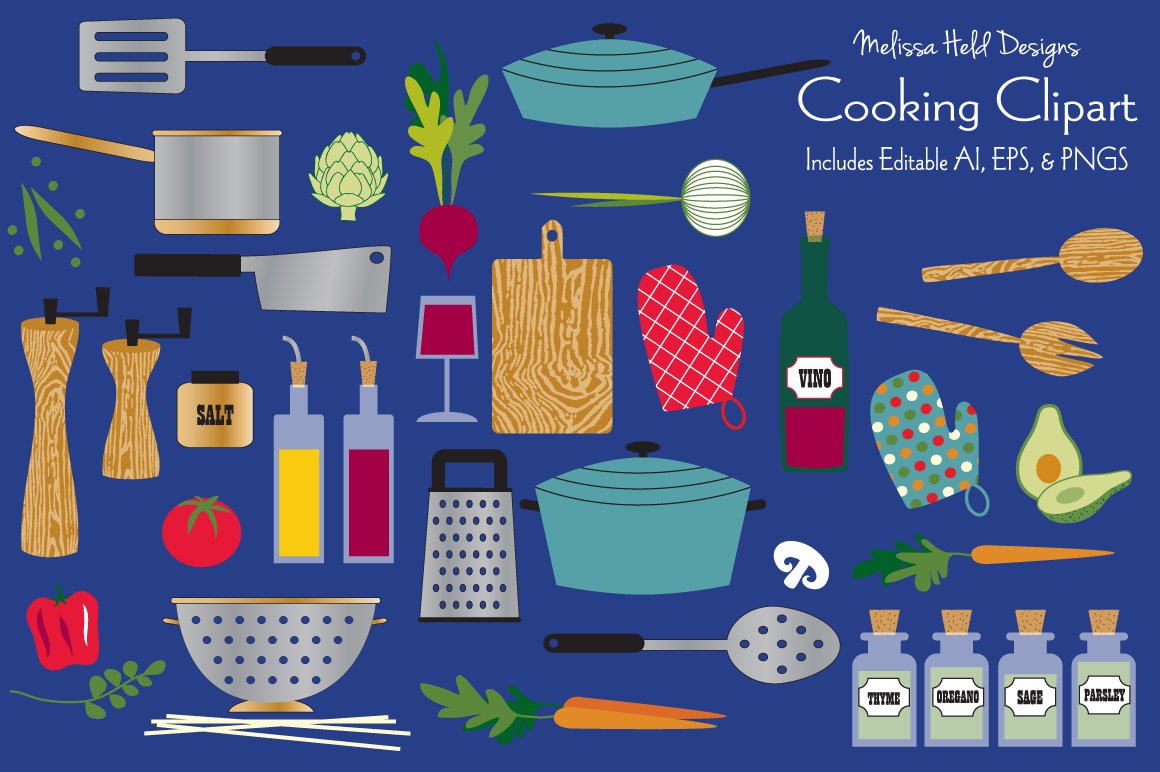 Cooking Vector Clipart - Illustration