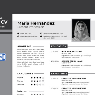Clean Clean Resume Templates 119797