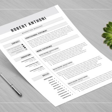 Template Clean Resume Templates 119804