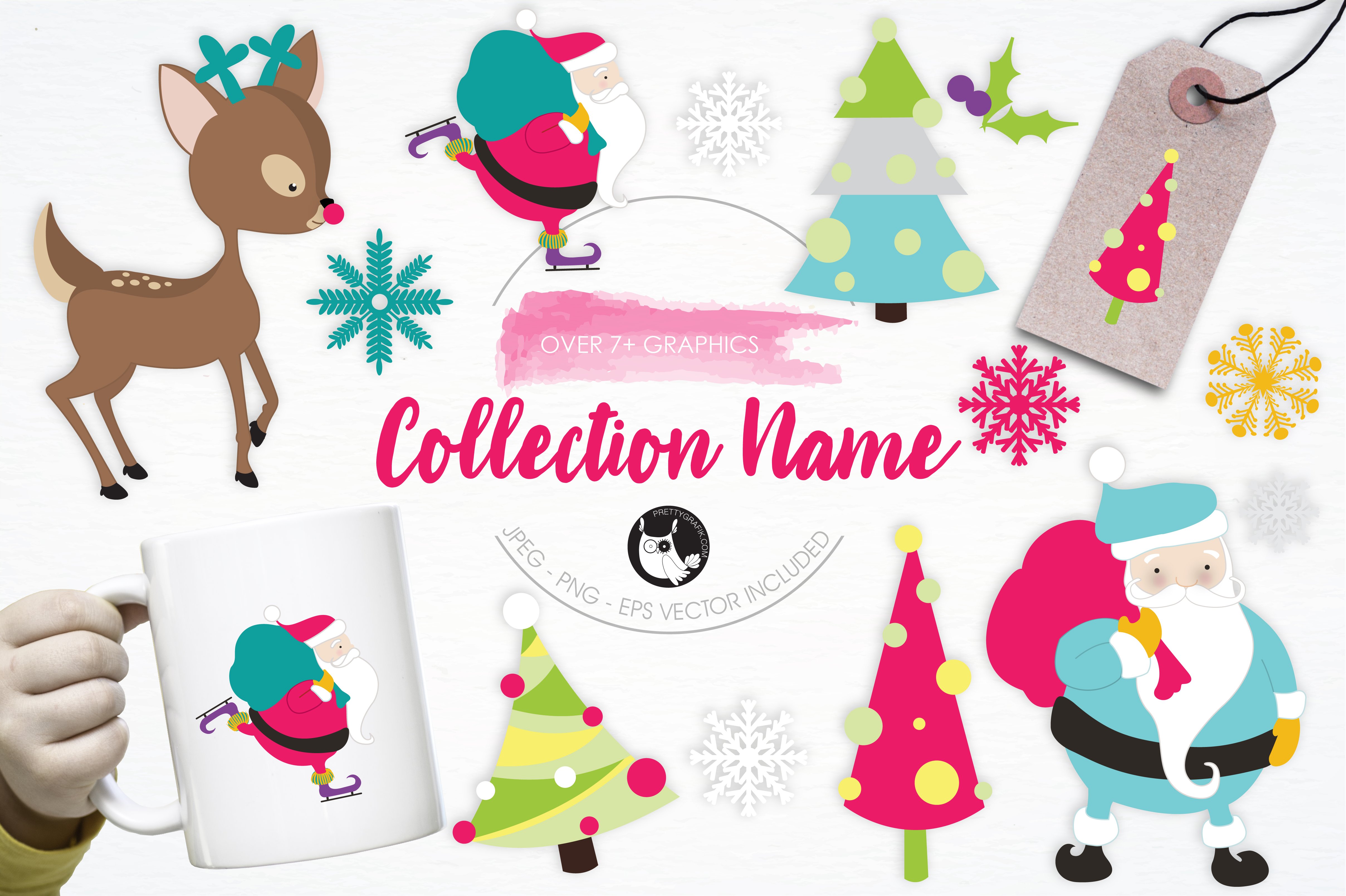 Collection Name illustration pack - Vector Image