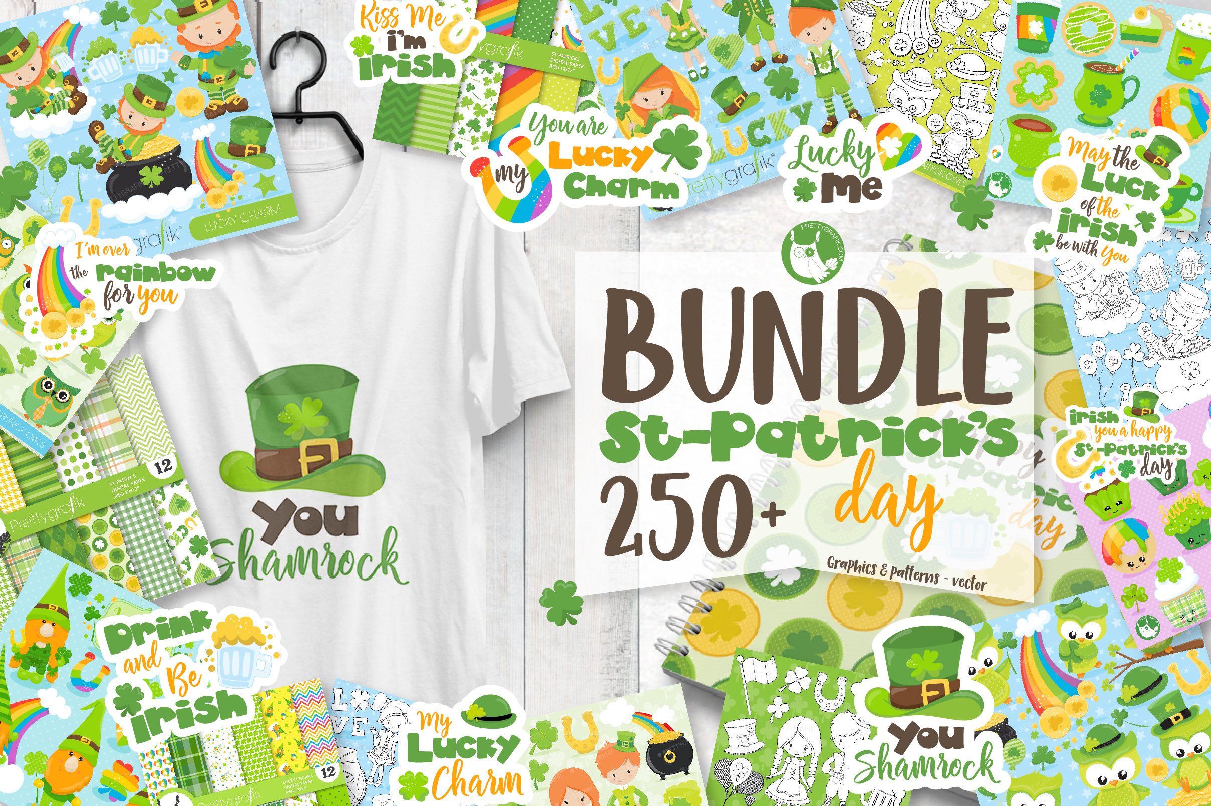 St-Patrick's Day MEGA BUNDLE  80%off - Vector Image