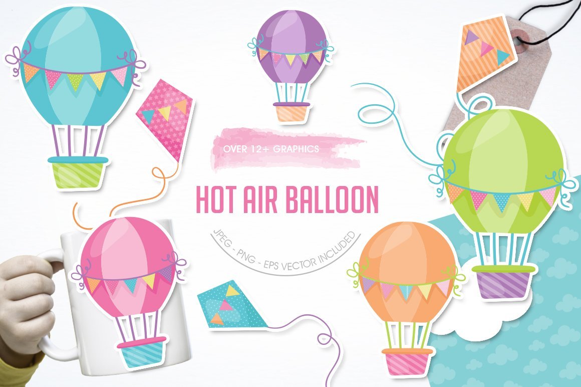 Hot Air Balloon - Vector Image