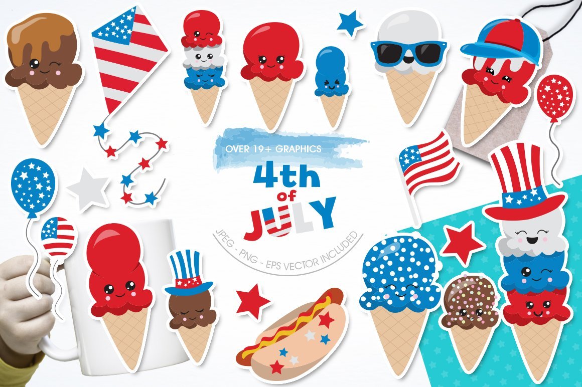 4th of July - Vector Image