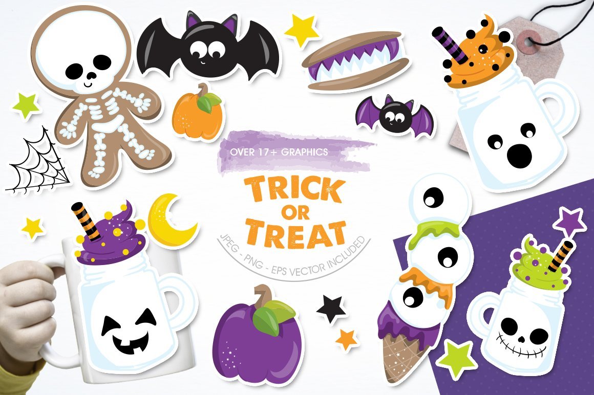 Trick or Treat - Vector Image