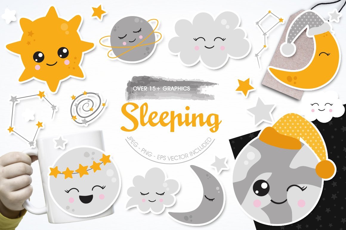 Sleeping - Vector Image