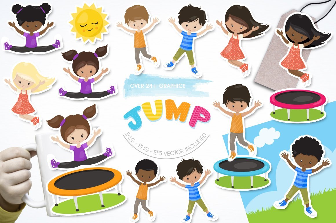 Jump - Vector Image