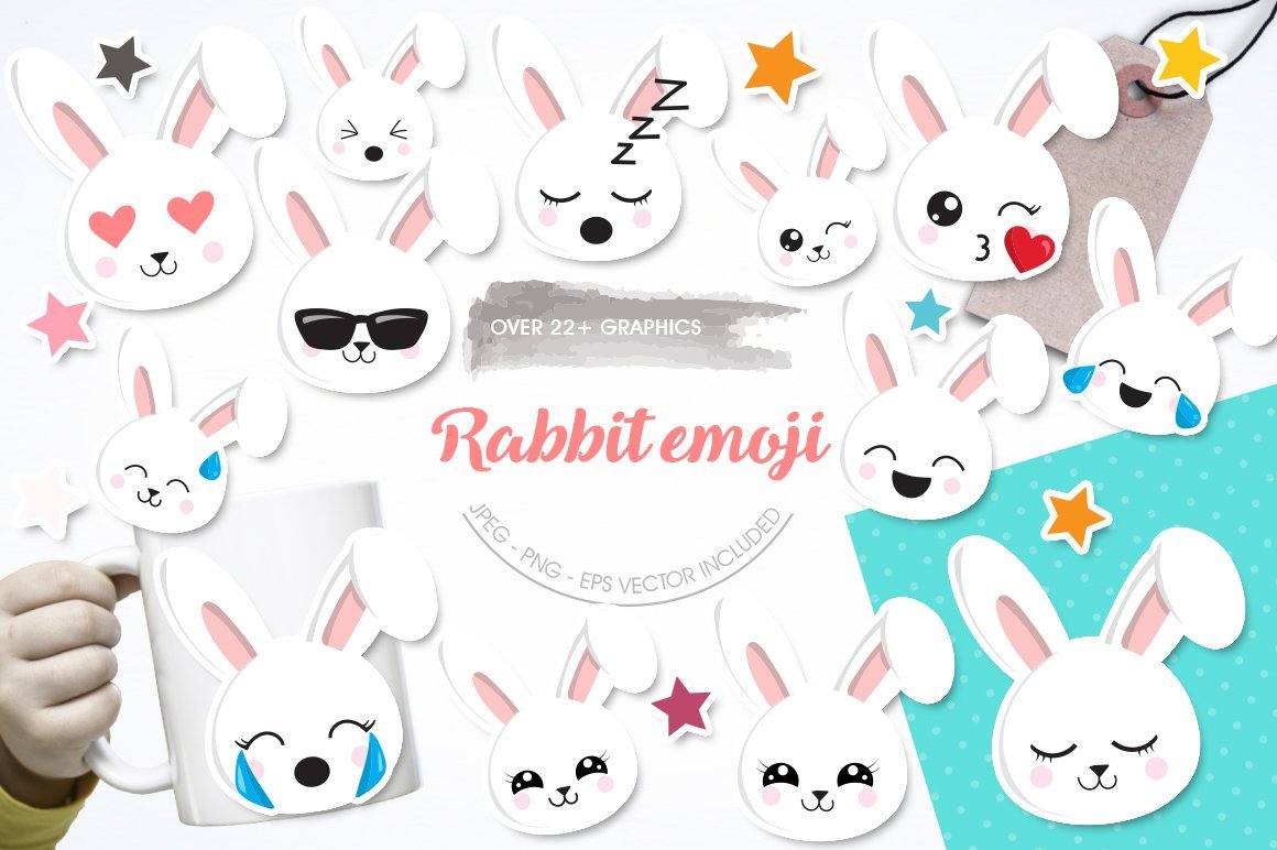 Rabbit Emoji - Vector Image