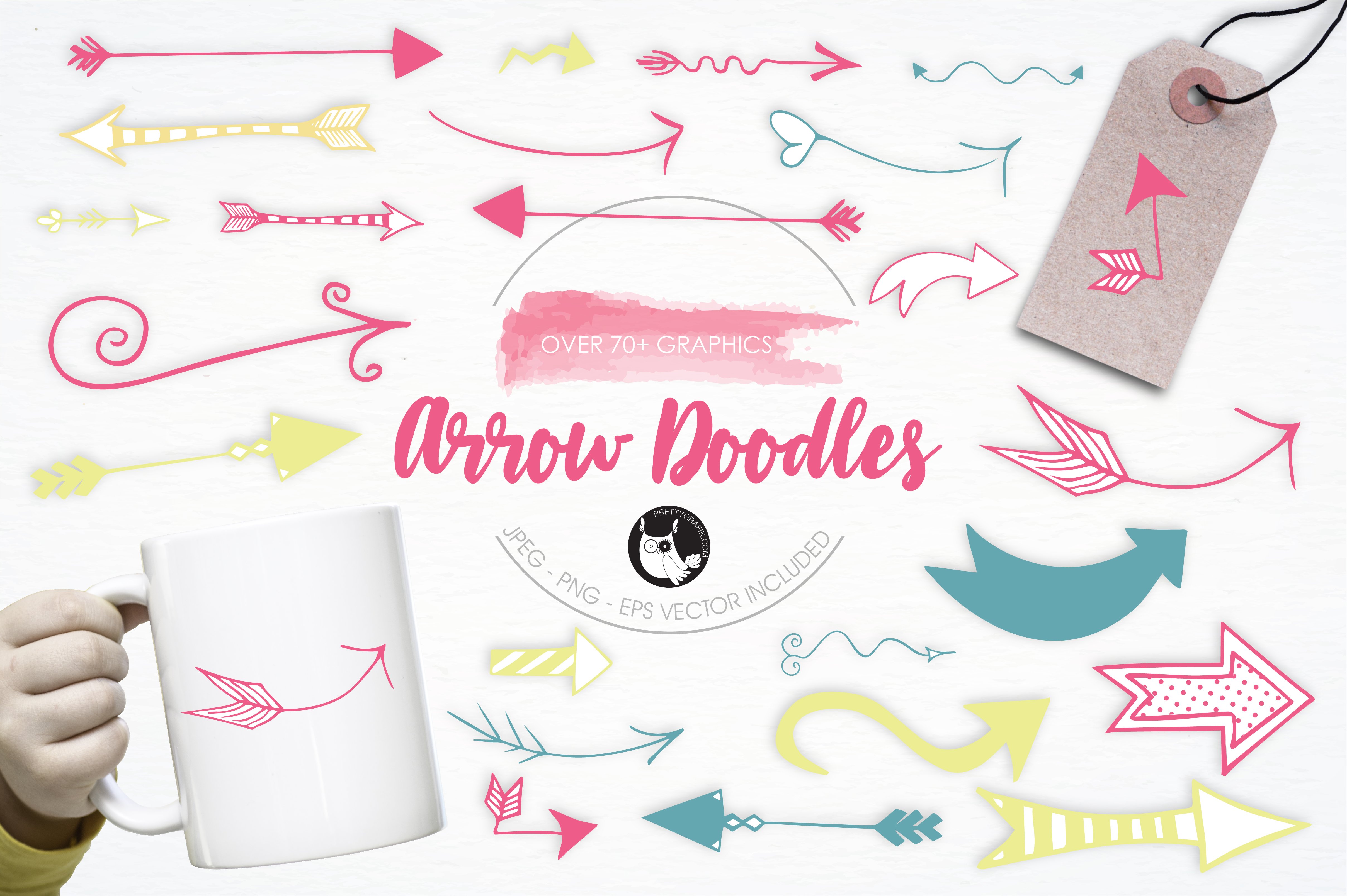 Arrow Doodles illustration pack - Vector Image