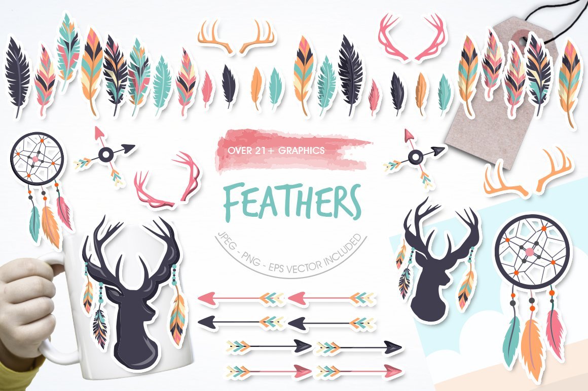 Feathers - Vector Image