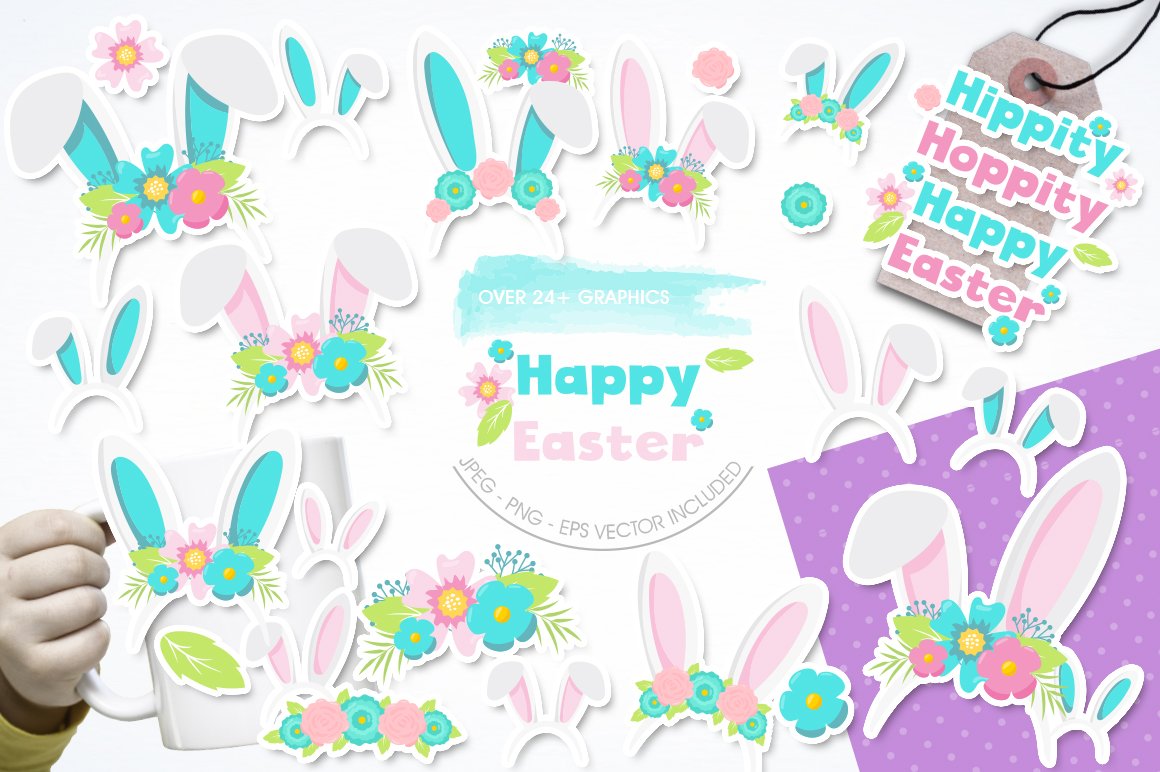 Happy Easter - Vector Image