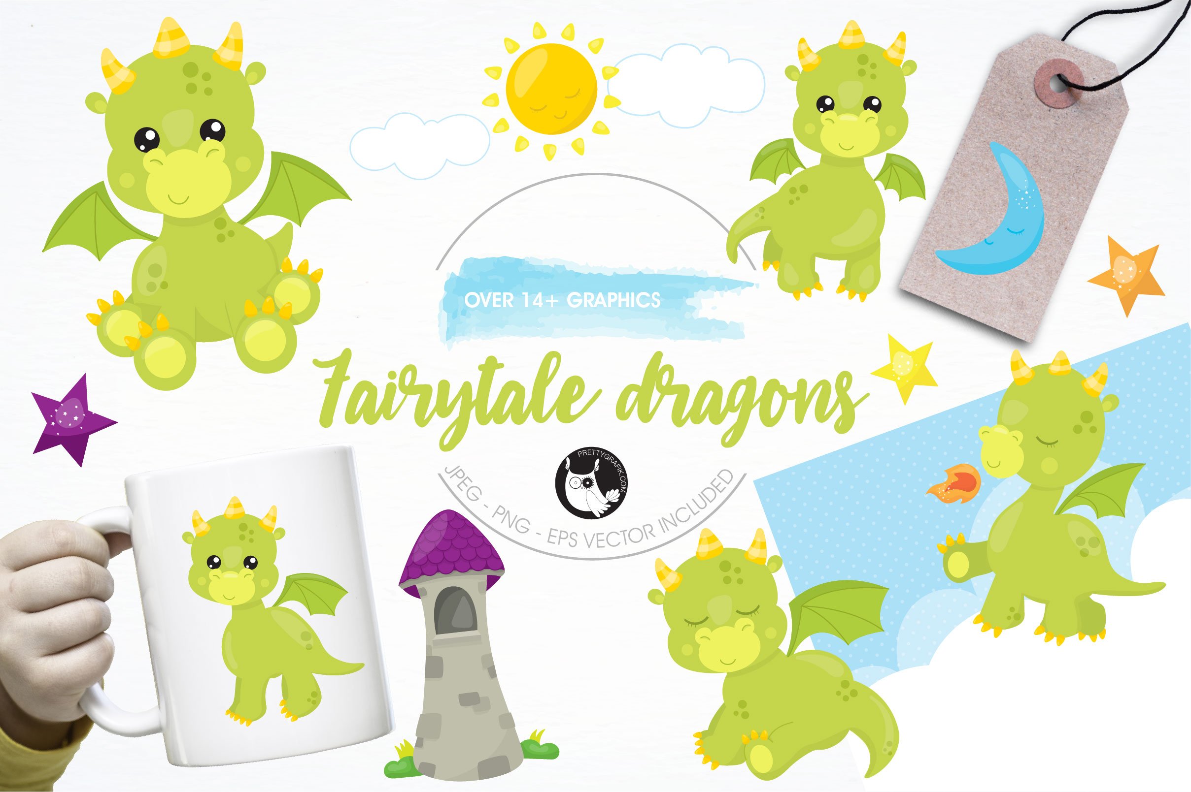 Dragon graphics & illustrations - Vector Image